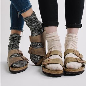 Soft Leather Birkenstocks (Light tan)